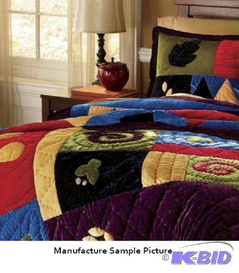 lot 56 image: Velvet Splendor Quilt - King - Mesmerizing co...