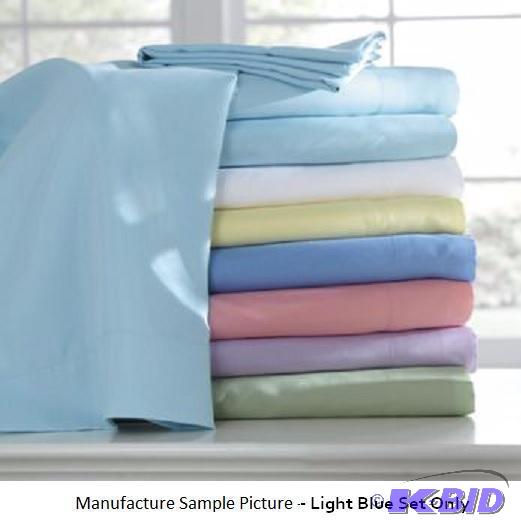 lot 67 image: Soft and Elegant Sheet Set - King - Light Blu...