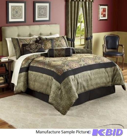 lot 81 image: Valetta Woven Jacquard 21&nbspPiece Bed Set ...
