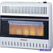 lot J33 image: Procom Md5tpa-bb Dual Fuel Infrared Radiant Wall Heater, 30000 BTUs