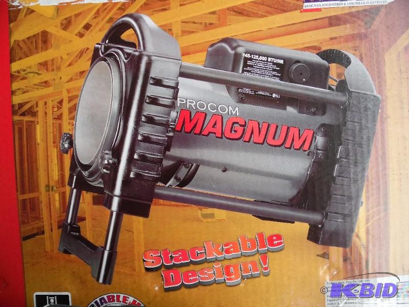 lot J43 image: 125,000 BTU Portable Liquid Propane Forced Air Heater