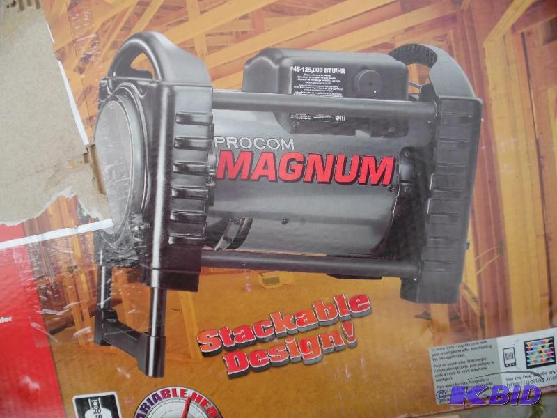 lot J44 image: 125,000 BTU Portable Liquid Propane Forced Air Heater