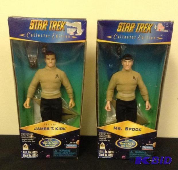 lot 1 image: Star Trek Collectibles - James T. Kirk and Spock