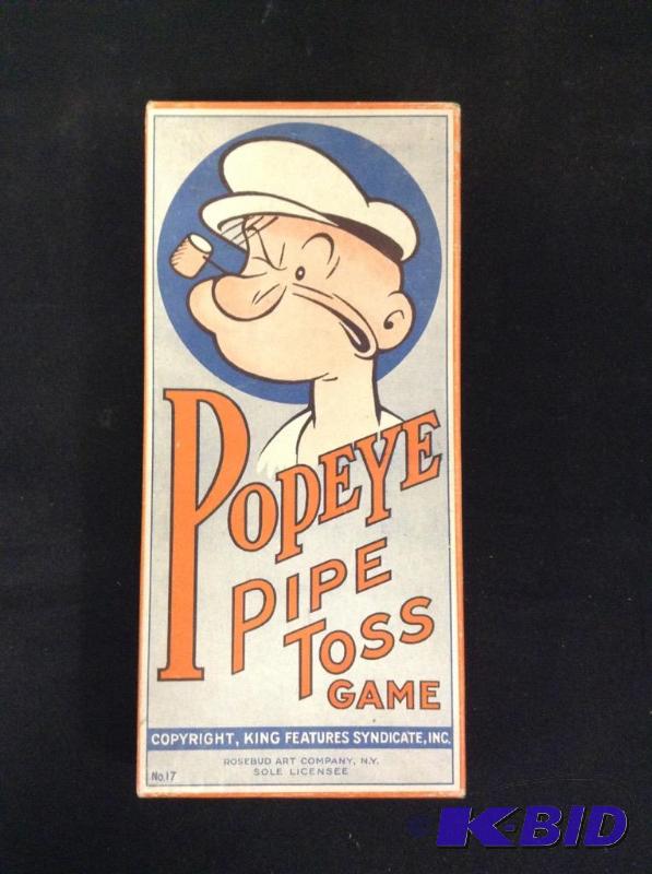 lot 42 image: Vintage Boxed Popeye Pipe Toss Game