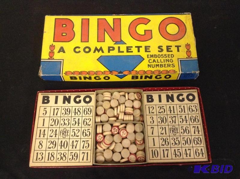 lot 47 image: Boxed Vintage Bingo Game