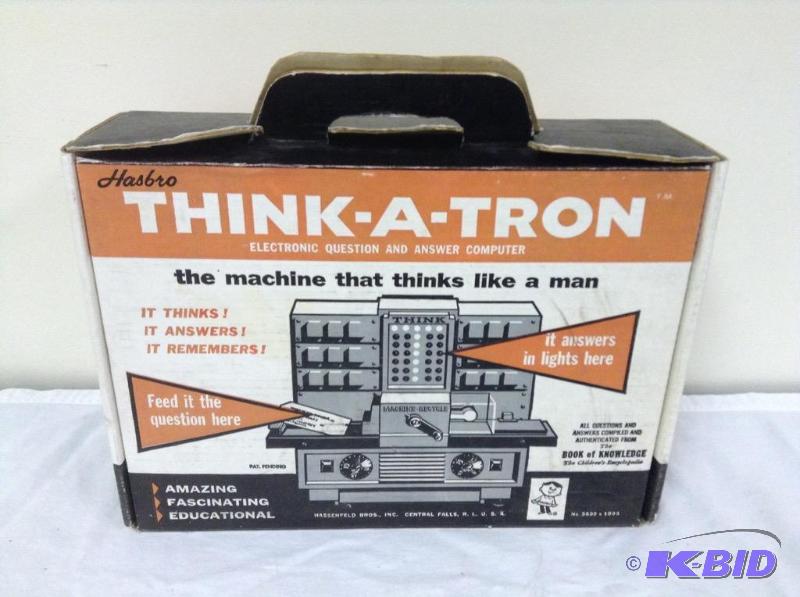 lot 67 image: Hasbro Think-A-Tron Electronic Question and Answer Computer