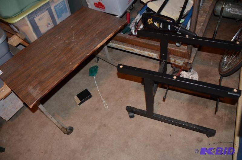 2 Rolling carts. Great for moving tools or do...