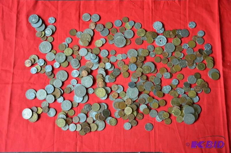 Large group of foreign coins...