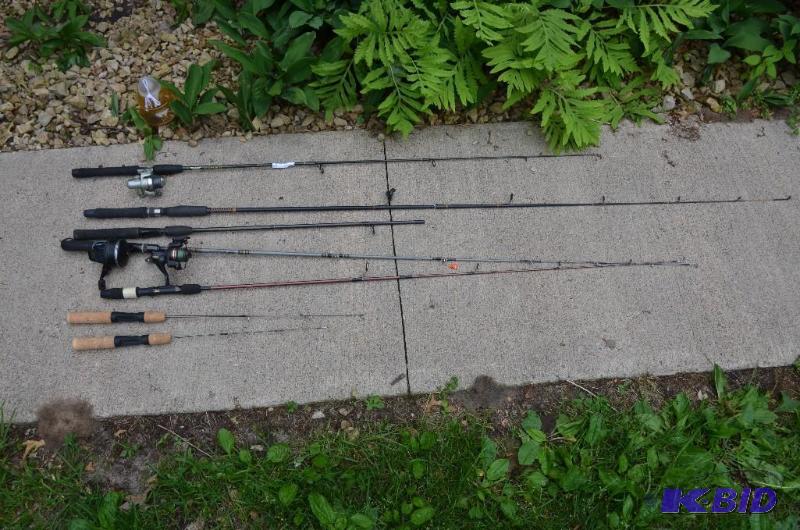 2 ice fishing poles,&nbsp 3 reels - Zebco&nb...