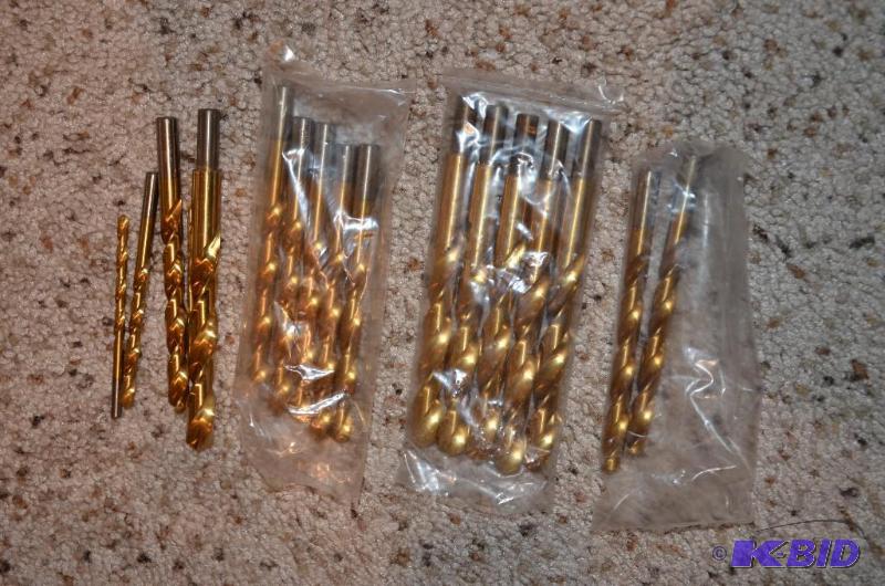 HSS twist drills, different sizes, 16 pieces...