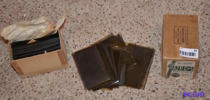 Box full of vintage photo negatives . &nbspB...