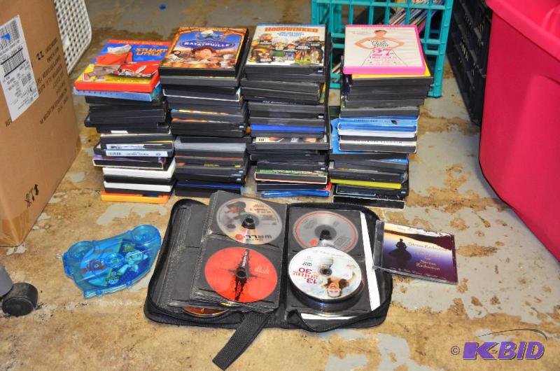 Large group of DVDs- A Tub full as seen and ...