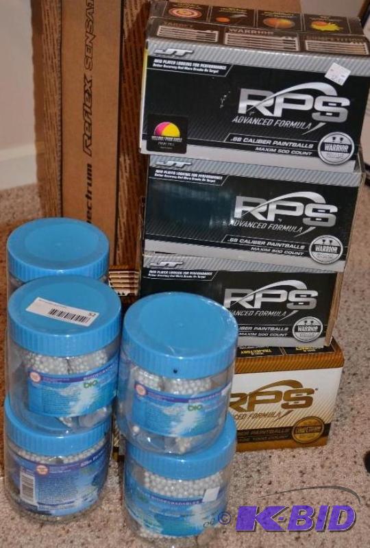 Lot of paintballs- 3 boxes of .68 Caliber RPS...