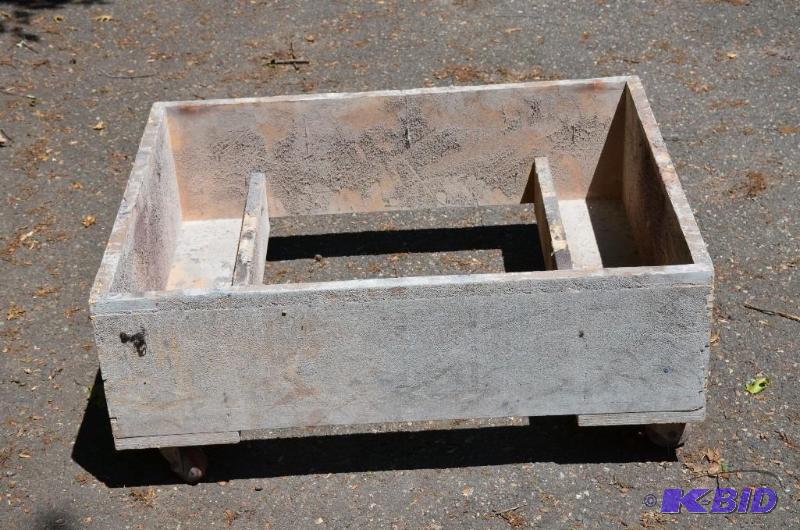 Rolling cart with crate built into it. 30x38&...