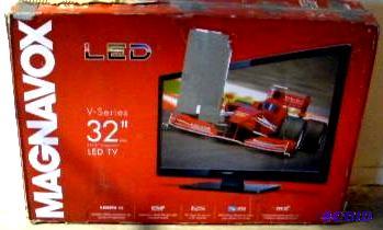 lot 18 image: Magnavox 32" V Series TV - Model 32ME303...