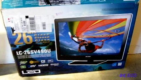 lot 21 image: Sharp 26" LED Liquid Crystal TV - Model ...