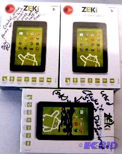 lot 29 image: Lot of 3 &nbsp7" Zeki Tablets  - Model ...