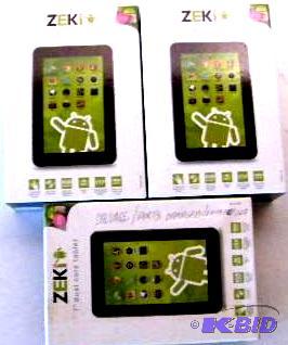 lot 30 image: Lot of 3 &nbsp7" Zeki Tablets  - Model ...
