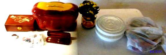 lot 40 image: Mixed Lot  Wooden Cedar Locking Box - Has key...