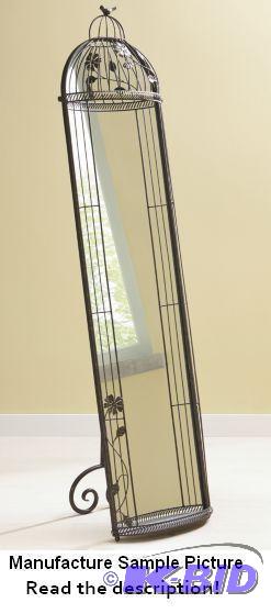 Birdcage Floor Mirror - Mirror is 16&quot w ...