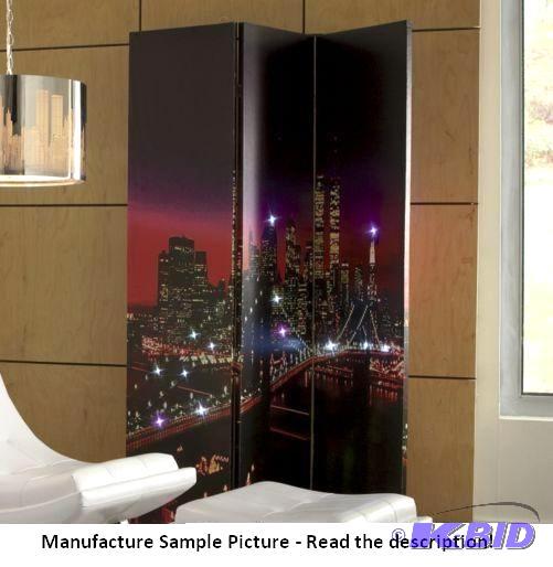 Three Section LIT Cityscape Screen - The scen...