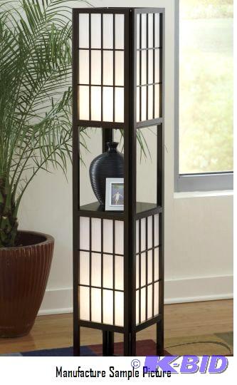 Shoji Lamp - Light diffused through the trans...