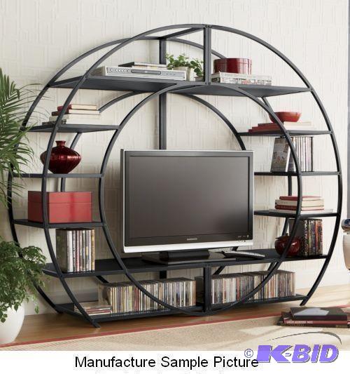 Black Arch Entertainment Center - This arched...