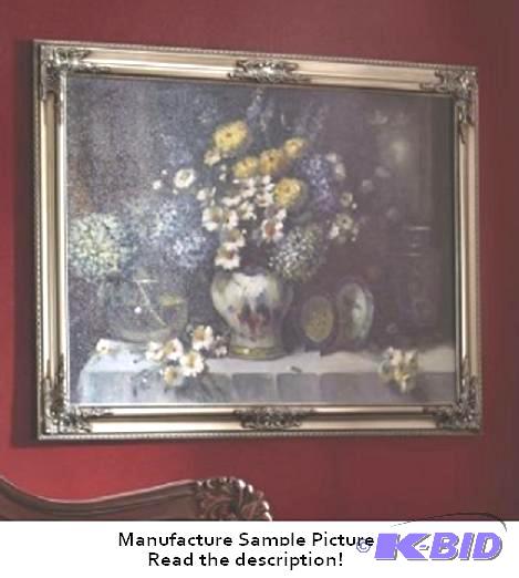 Framed Still Life with Flowers - Reminiscent ...
