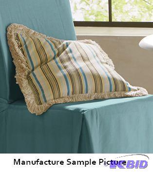 lot 44 image: Harmony Stripe Pillow Cover -&nbspPull the e...