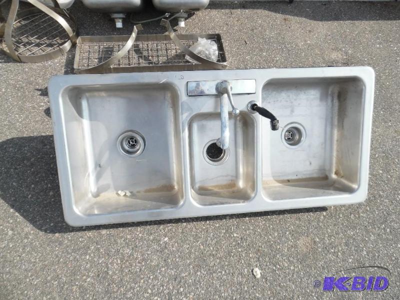 Stainless Steel Triple Sink