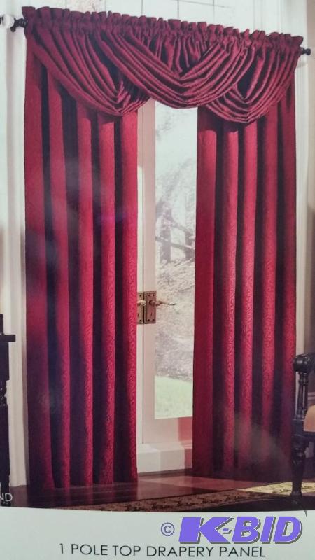 lot 14 image: Sutherland Rod-Pocket Window Treatments Red