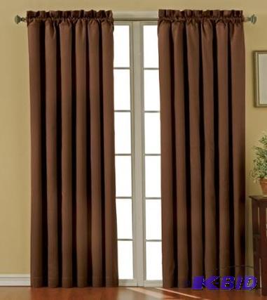 lot 16 image: Eclipse Thermaback Canova Blackout Window Panels Light Chocolate