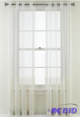lot 37 image: Studio Wilder Two-Tone Grommet-Top Sheer Panel50 x 84