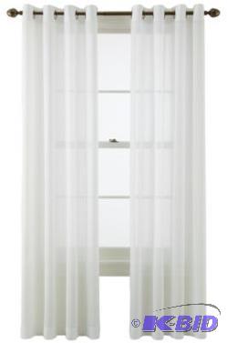 lot 42 image: MarthaWindow Sunset Grommet-Top Sheer Panel 50 x 95