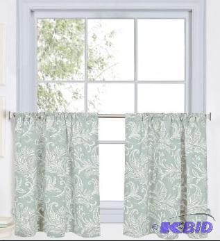 lot 45 image: Elrene Flora Kitchen Tier Set of Two (Mineral) - 60W x 36L