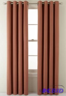 lot 6 image: Martha Fairmount Basketweave Grommet-Top Heavyweight Cotton Curtain Panel  50 x 84