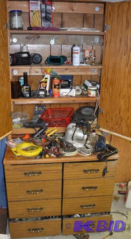 lot 110 image: Lot of Misc. tools including Black and Decke...