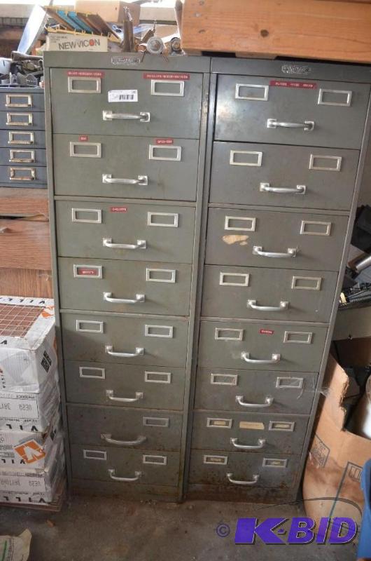 lot 130 image: 2 tool cabinets with contents included- hundr...