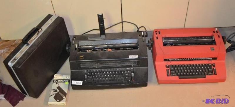 lot 148 image: 2 vintage typewriters, (1 IBM Selectric ...