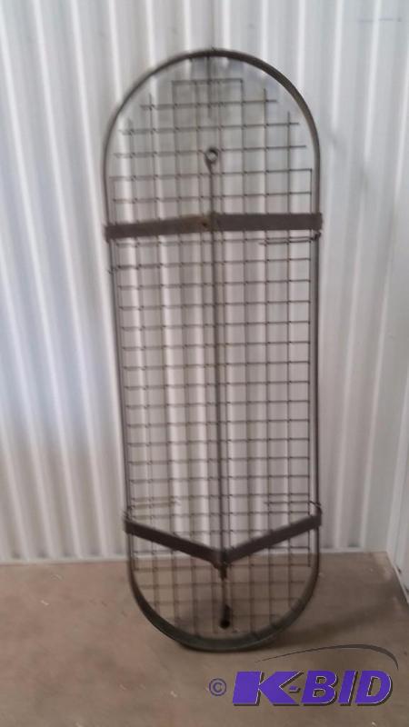 lot 3 image: Custom Made Cast Iron Heavy Hanging Pot Rack