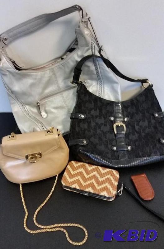 lot 60 image: Assortment of Purses, clutch and money clip
