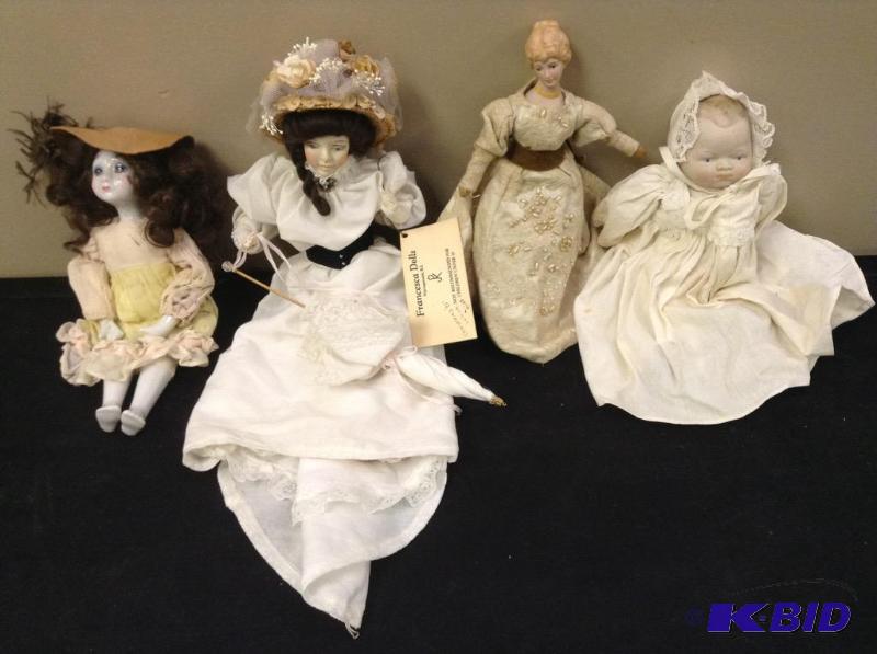 lot 43 image: Porcelain Dolls