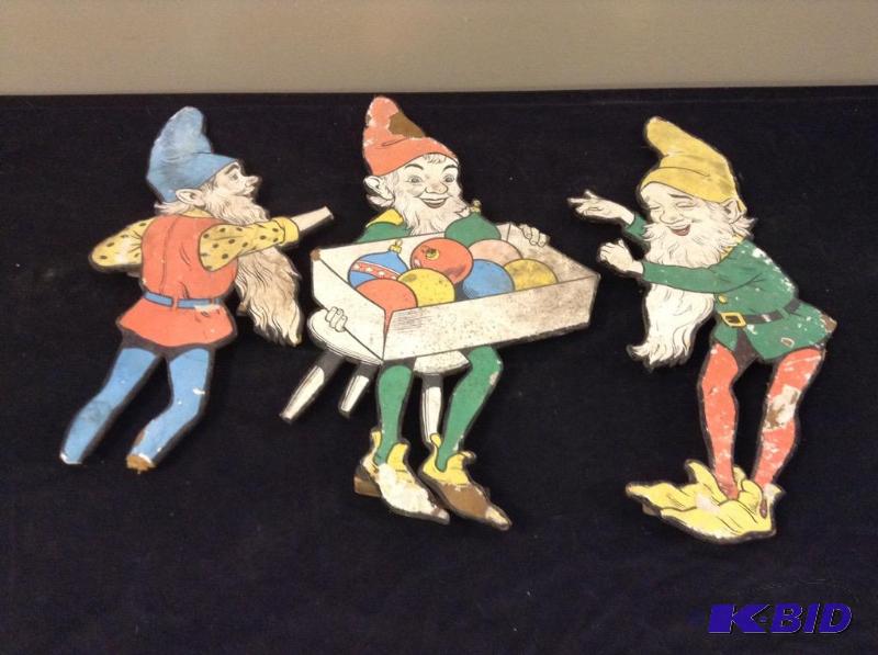 lot 57 image: Vintage  Elf Cut Outs