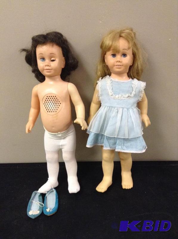 lot 66 image: Lot of 2 Chatty Dolls