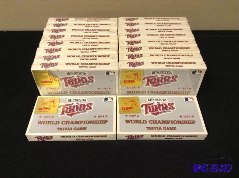 lot 80 image: 987 & 1991 Twins Trivia Games, by Skippy Peanut Butter