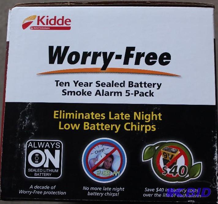 Kidde Worry free smoke alarms