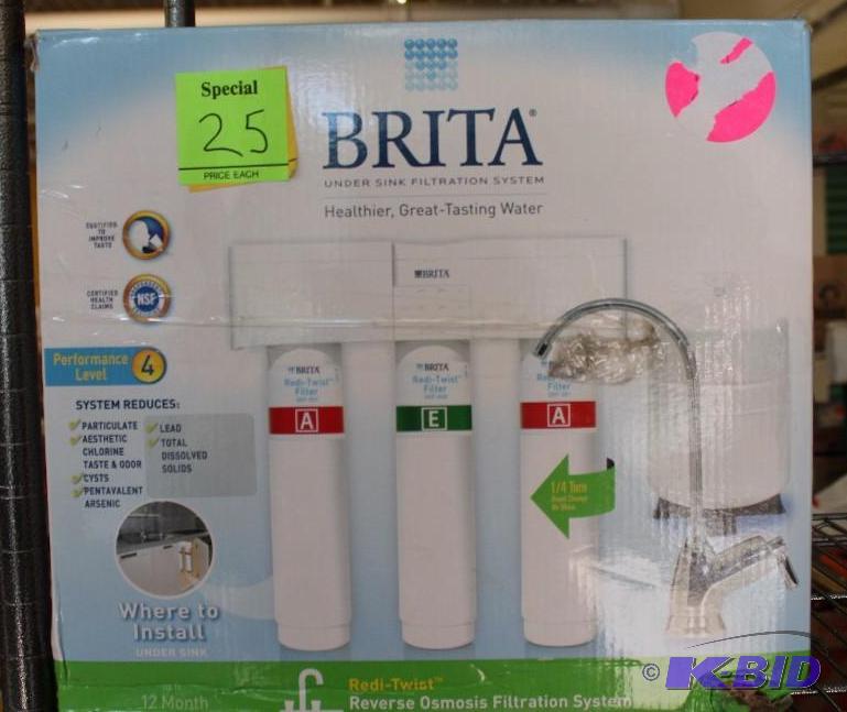 Brita under sink water filtration system, parts missing