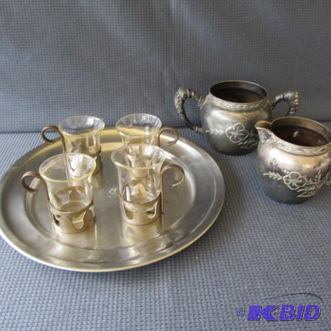 lot 15 image: Swedish Pewter, Danish Tray