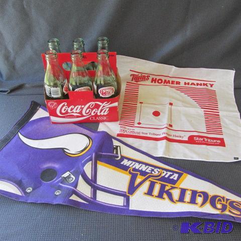 lot 161 image: Twins, Vikings, Coca Cola