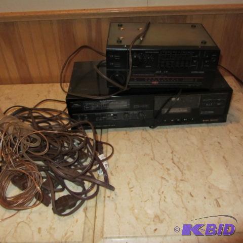 lot 184 image: Stereo Receiver, Deck, Cords